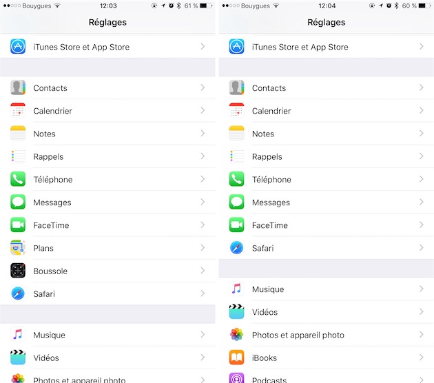 Application musique iphone disparue
