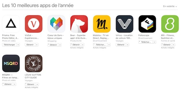 Top application iphone payante