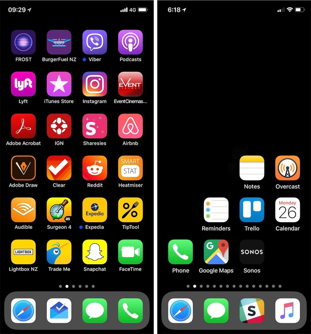 Trier application iphone