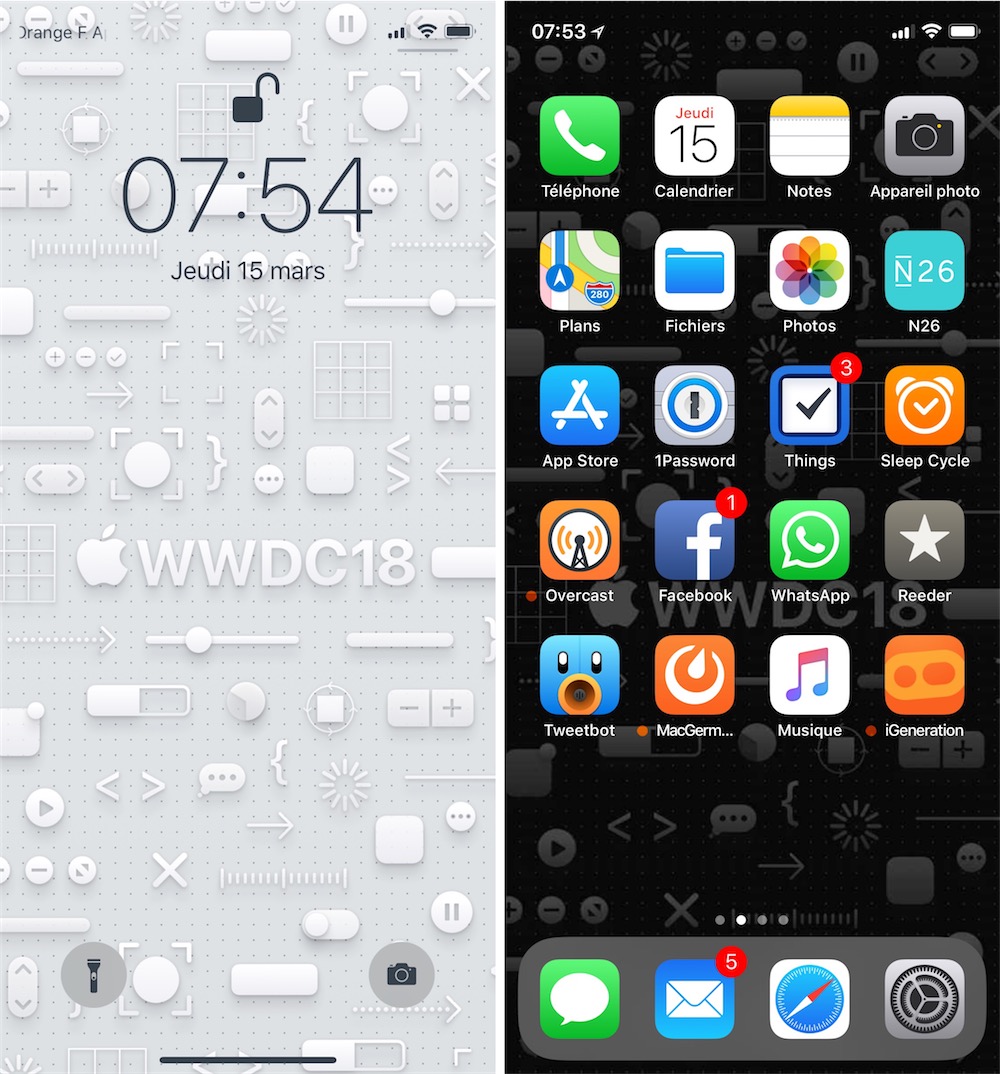Application iphone fond d'écran