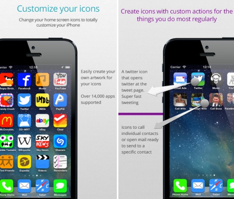 Application personnalisation iphone