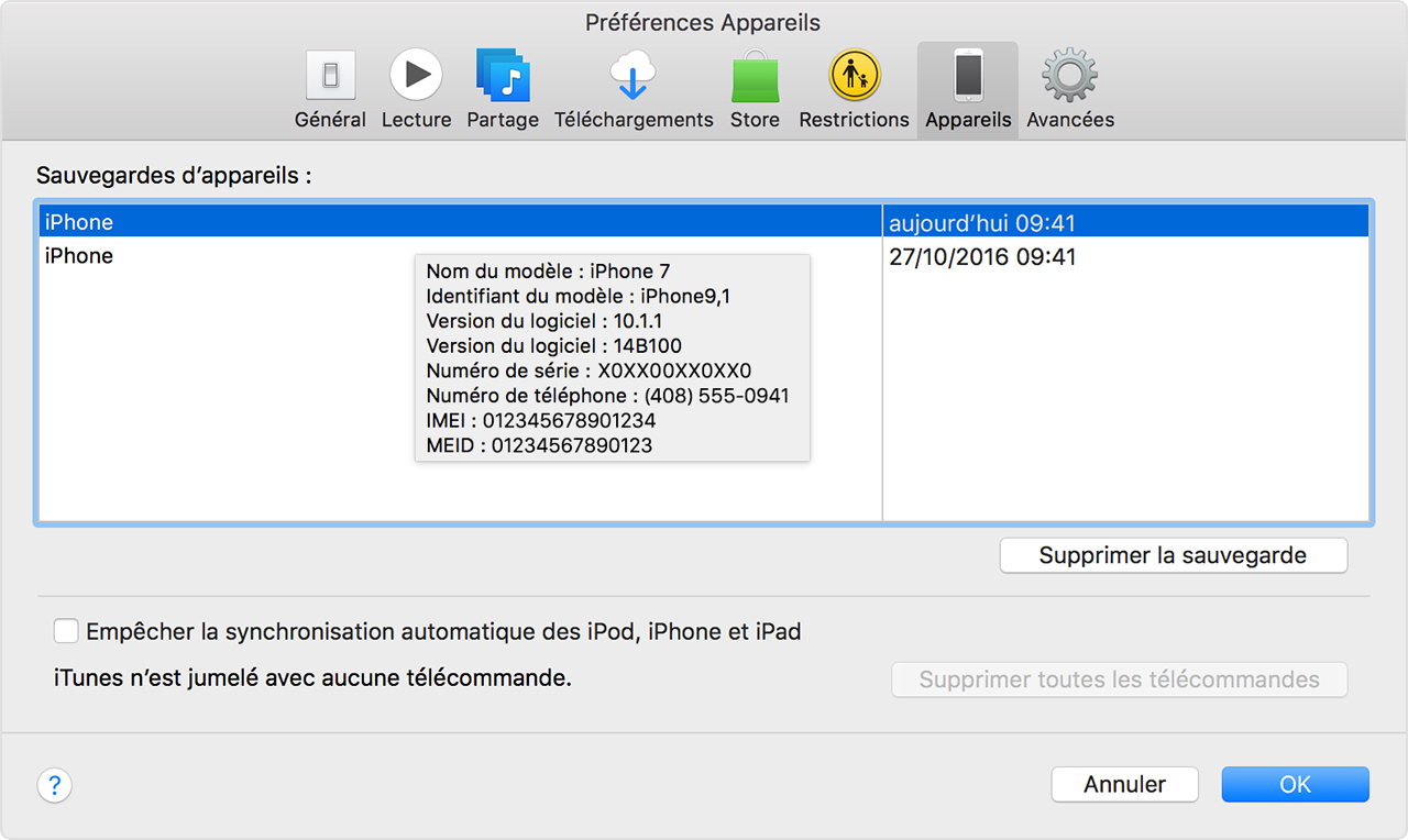 Supprimer application sur itunes iphone