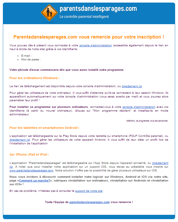 Controle parental application iphone