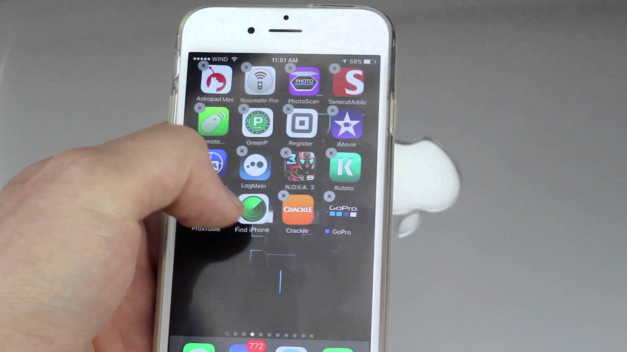 Deplacer une application iphone 6s