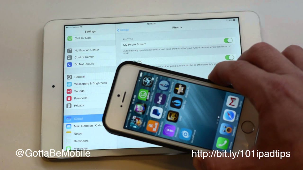 Synchroniser iphone ipad application