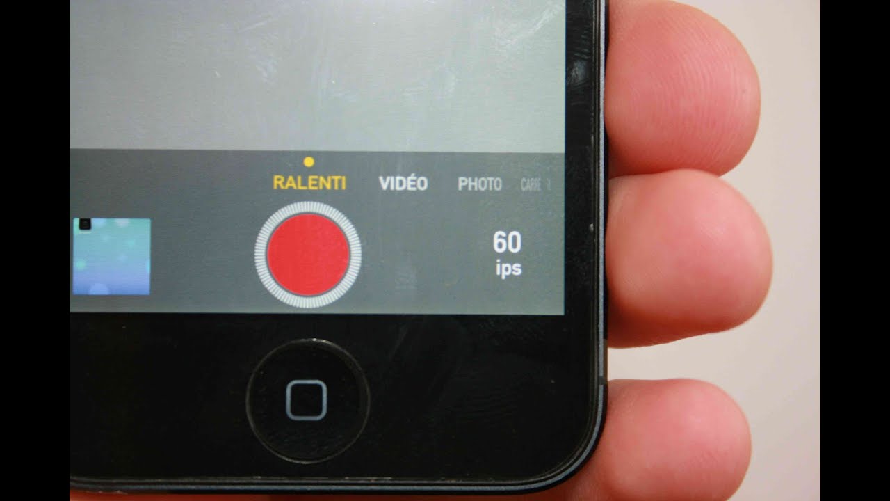 Application iphone ralenti video