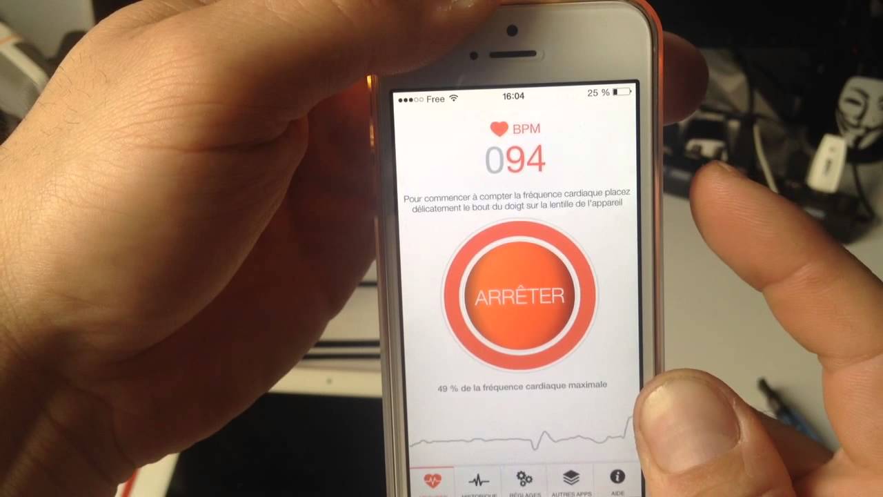 Application rythme cardiaque iphone