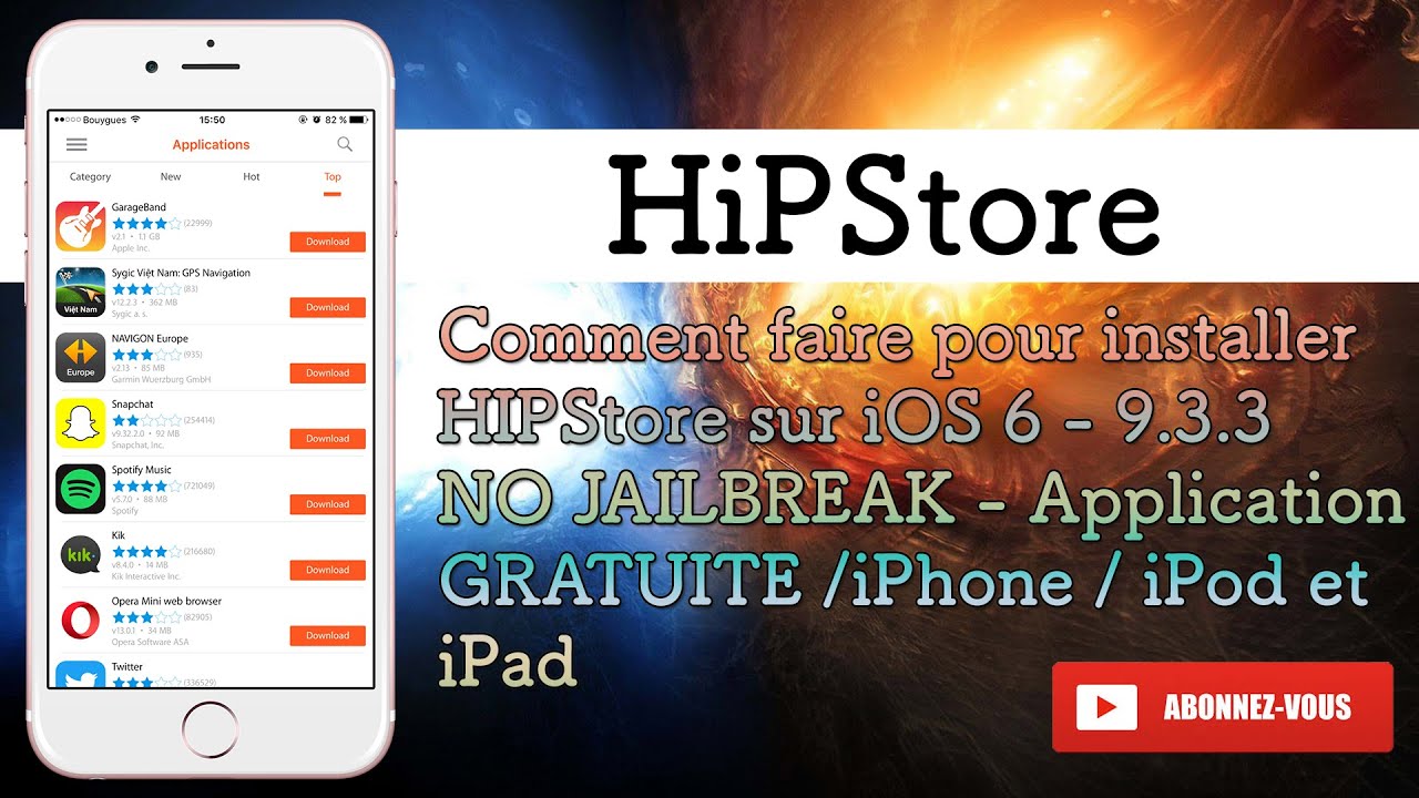 Installer application iphone sans jailbreak sous windows