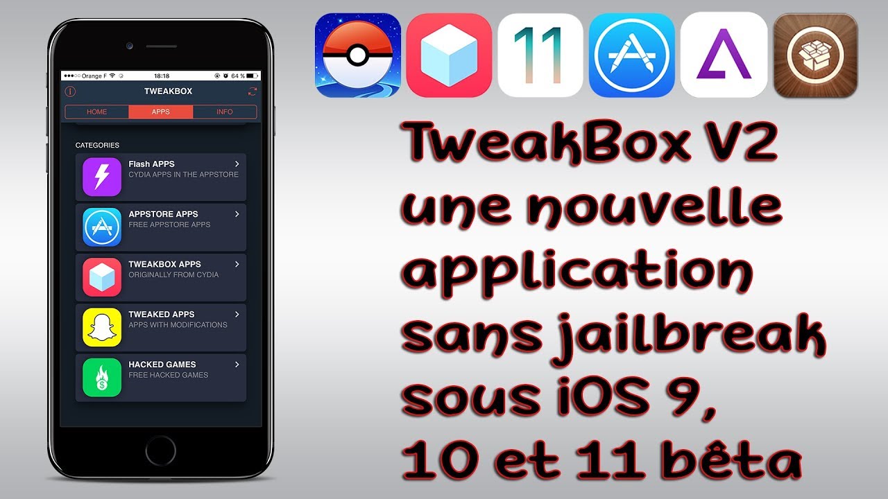 Application iphone cracké sans jailbreak