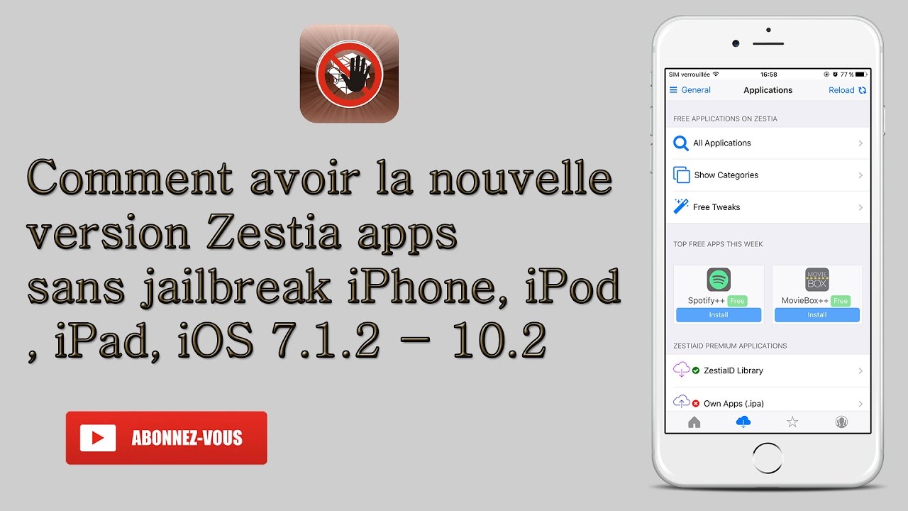 Comment installer une application sur iphone sans jailbreak