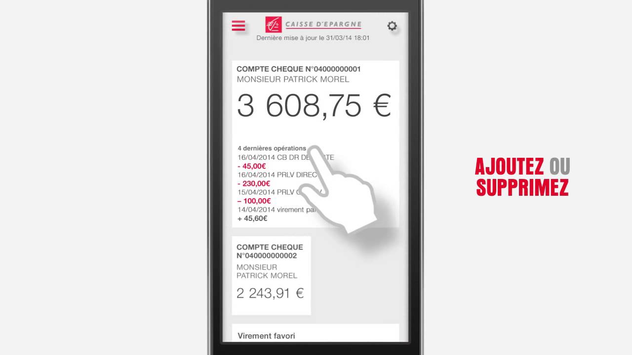 Application caisse d'epargne iphone