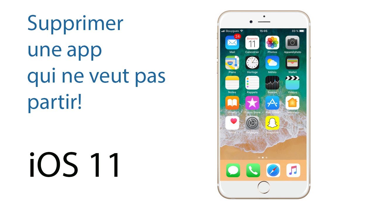 Supprimer une application iphone 6