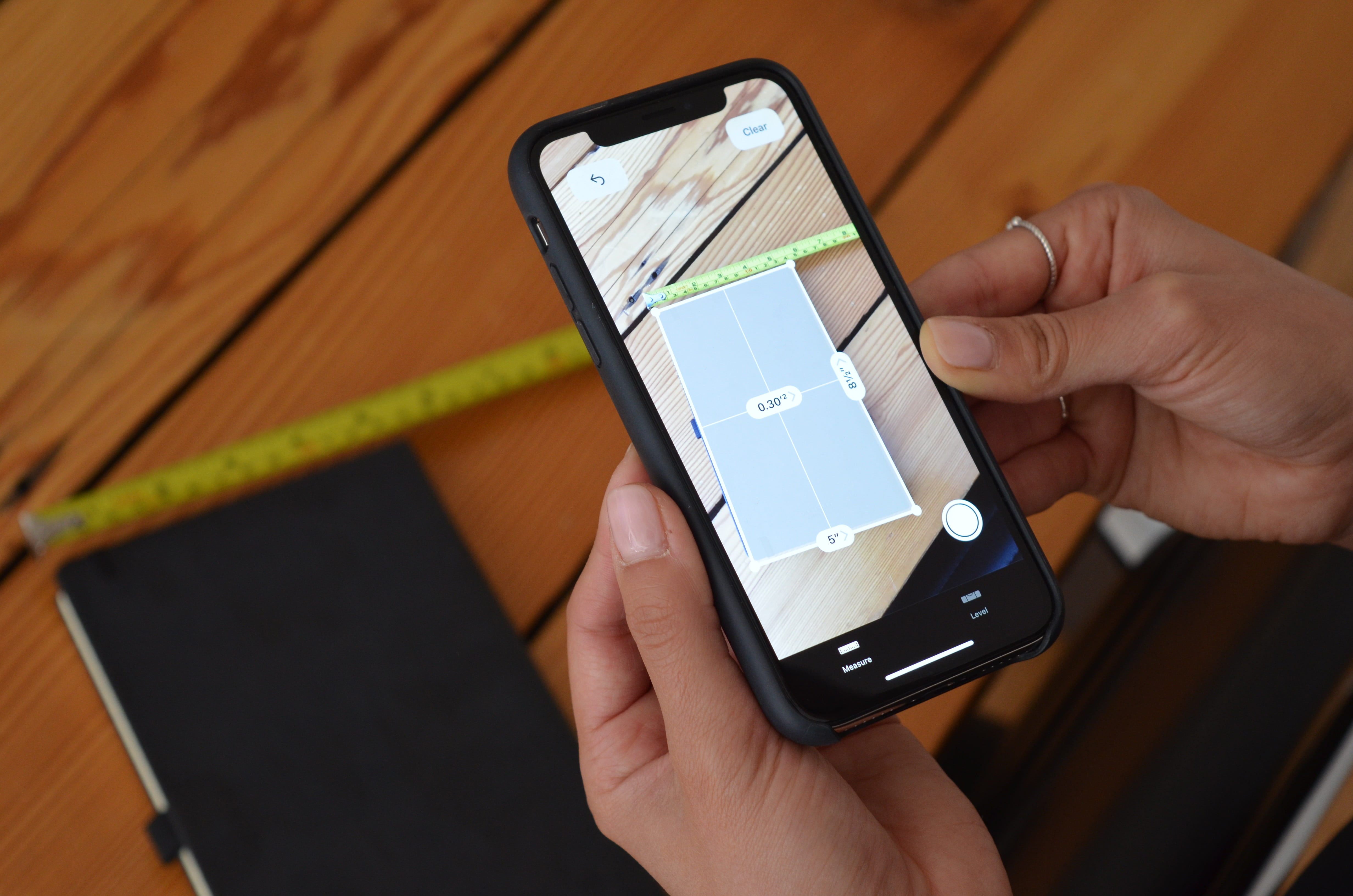 Iphone application mesure