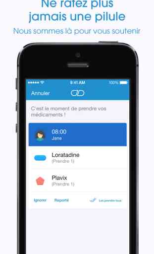 Application medicament iphone