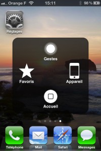 Application bouton verrouillage iphone