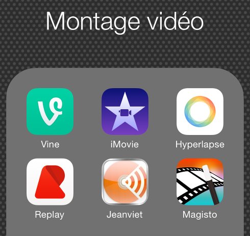 Application vidéo iphone