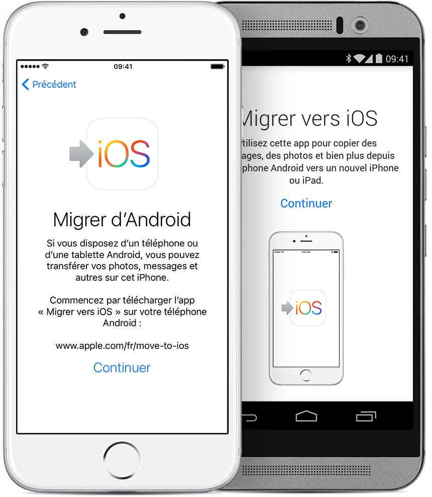 Transférer application android vers iphone