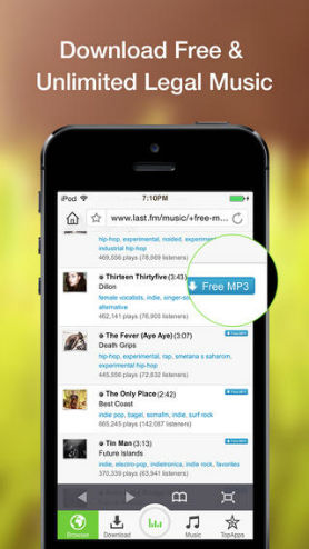 Application iphone musique hors ligne
