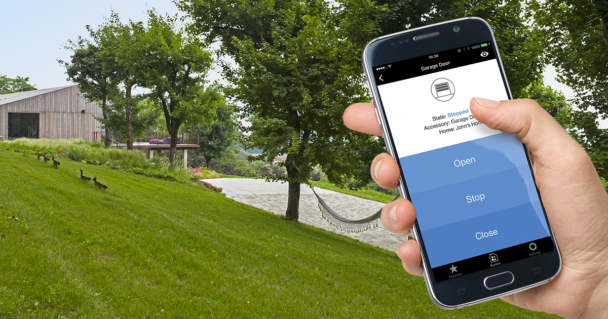Application iphone pour ouvrir porte garage