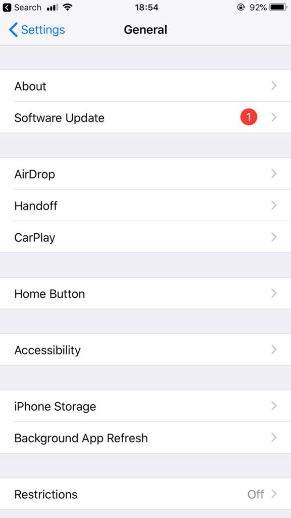 Application iphone nettoyage