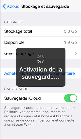 Sauvegarder application iphone