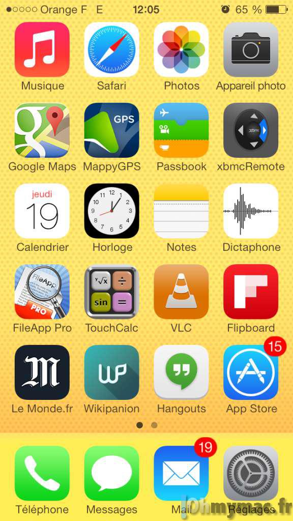 Application sur iphone 6