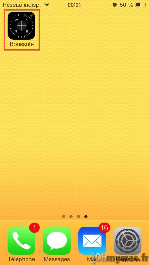 Iphone application niveau bulle
