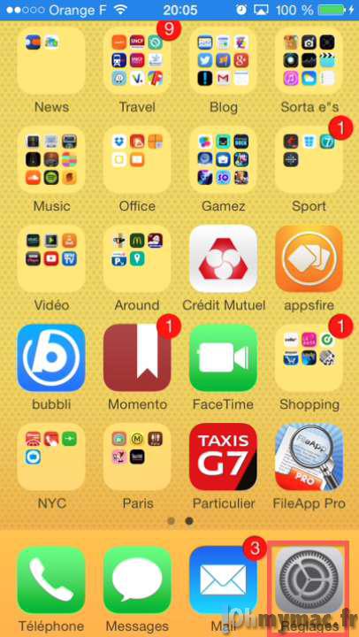 Comment trier ses application iphone