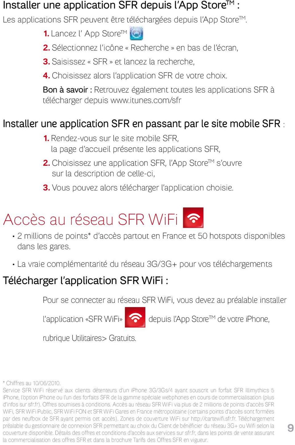 Application sfr wifi pour iphone