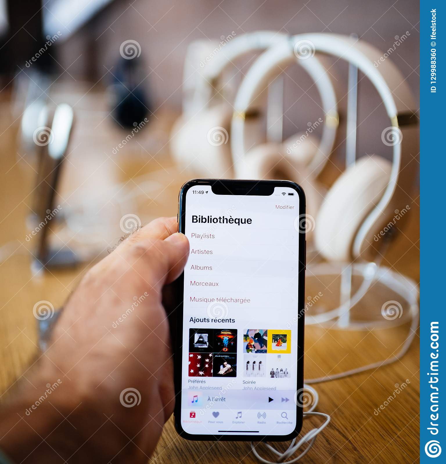 Application iphone bibliotheque