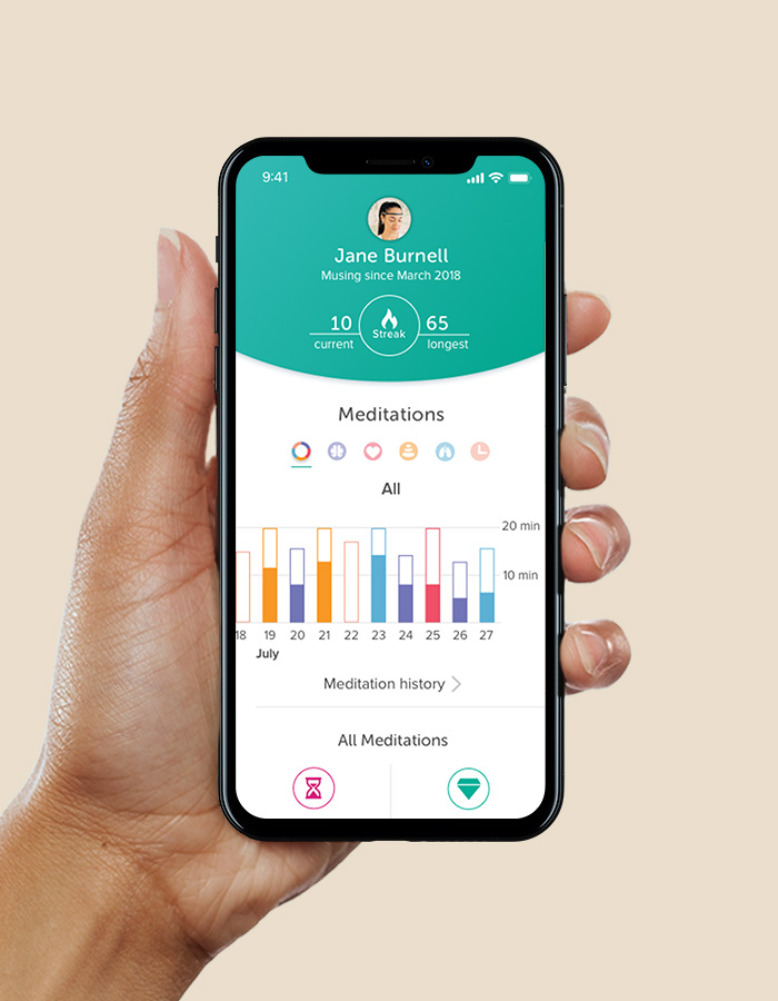 Application iphone méditation
