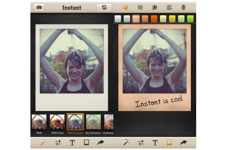 Application iphone photo polaroid
