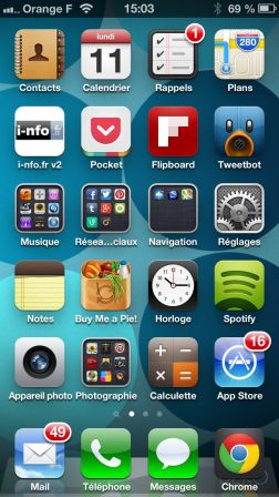 Comment organiser application iphone