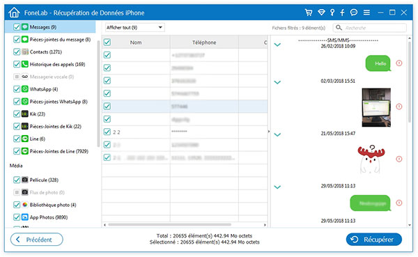 Application pour recuperer sms iphone