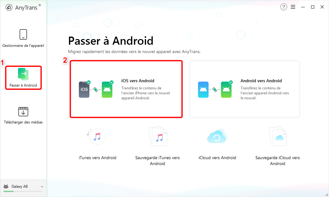 Recuperer application iphone sur android