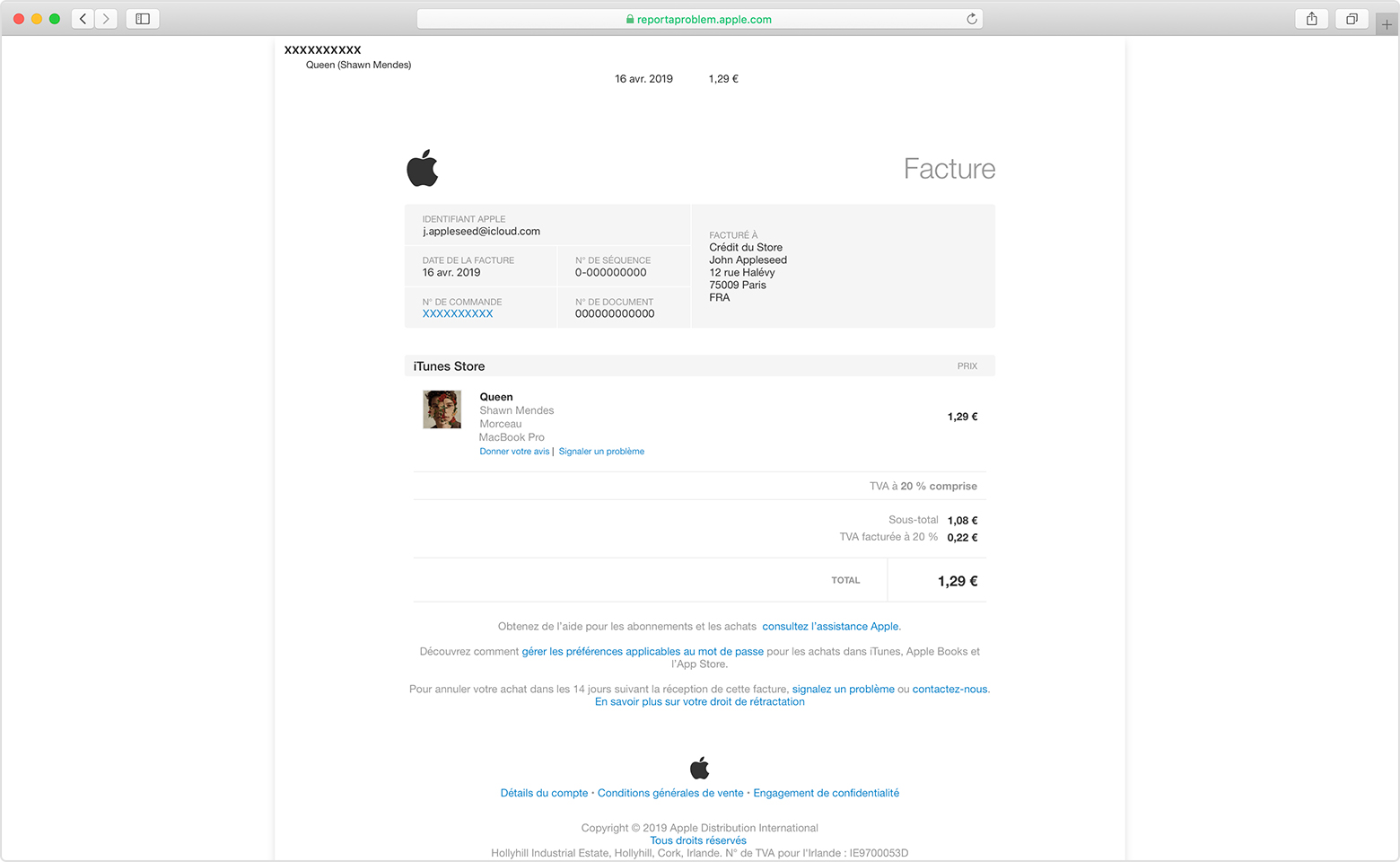 Voir application iphone sur itunes