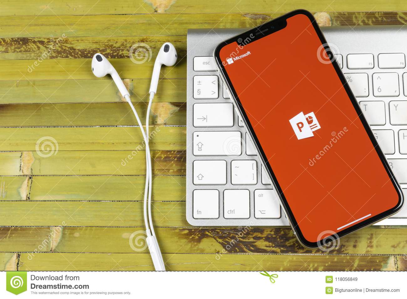 Application powerpoint iphone