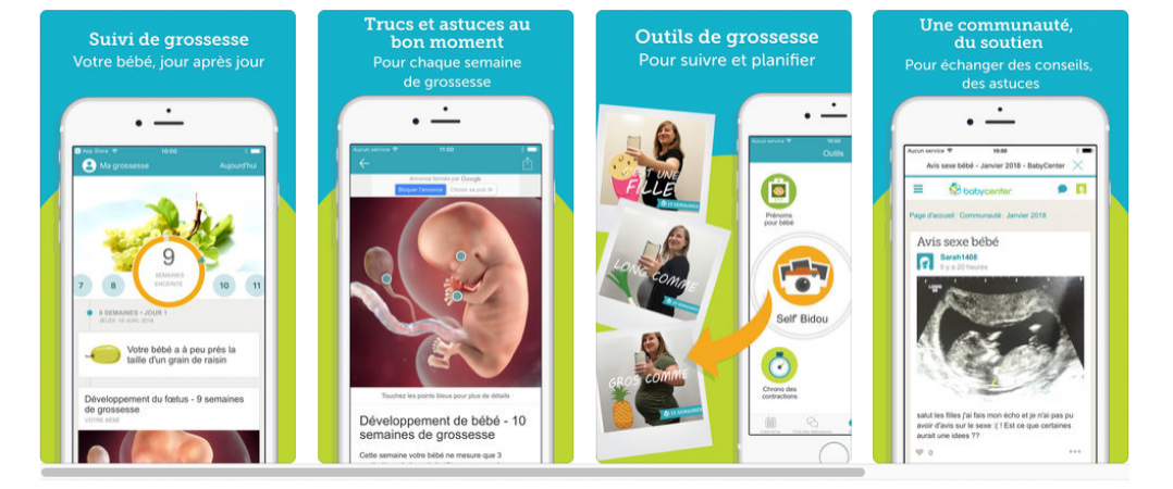 Application grossesse iphone gratuite