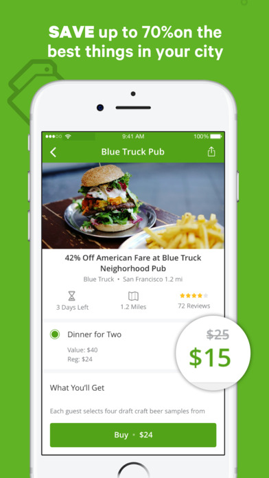 Groupon application iphone