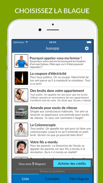 Application canular telephonique iphone
