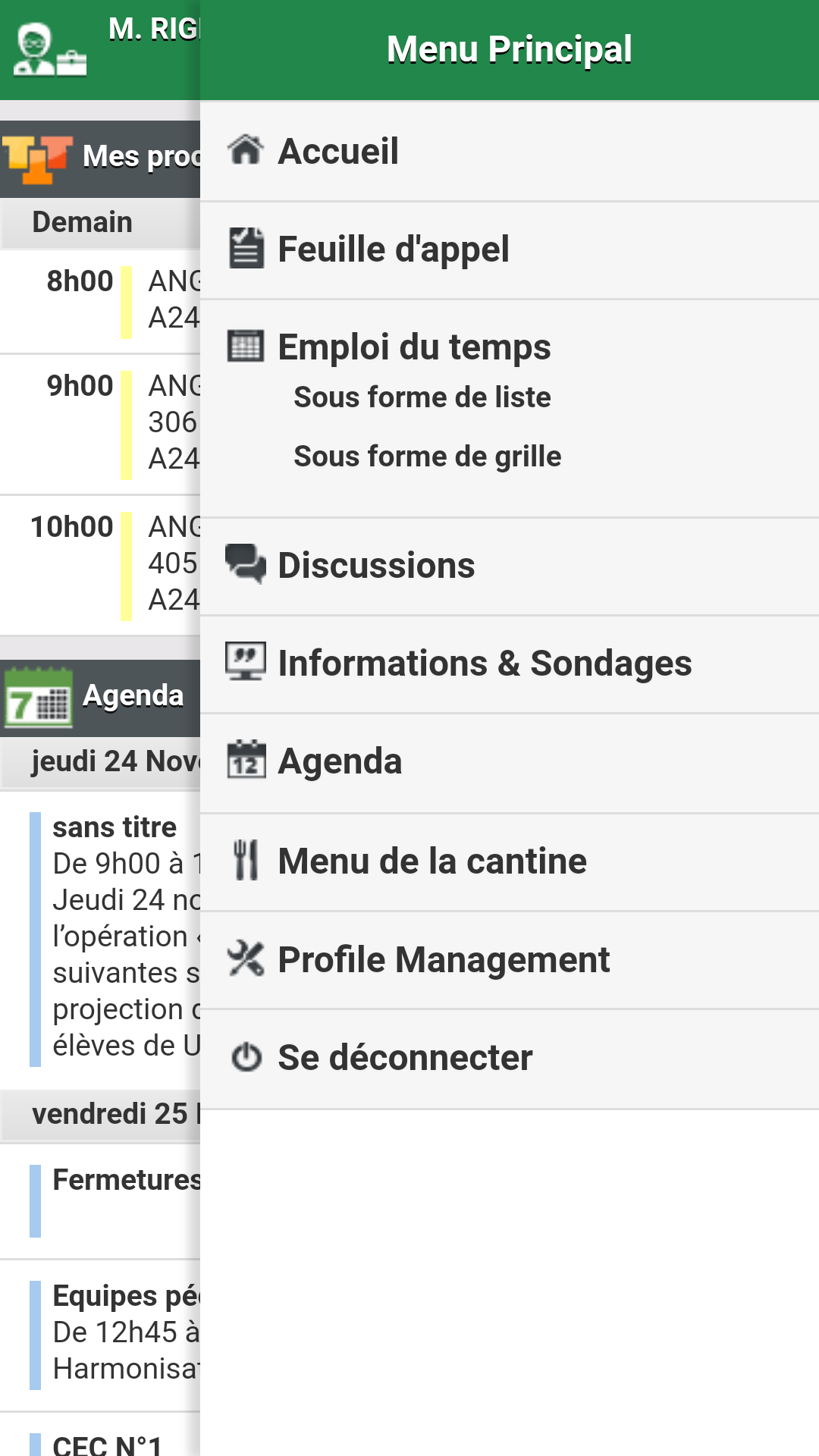 Application pronote iphone