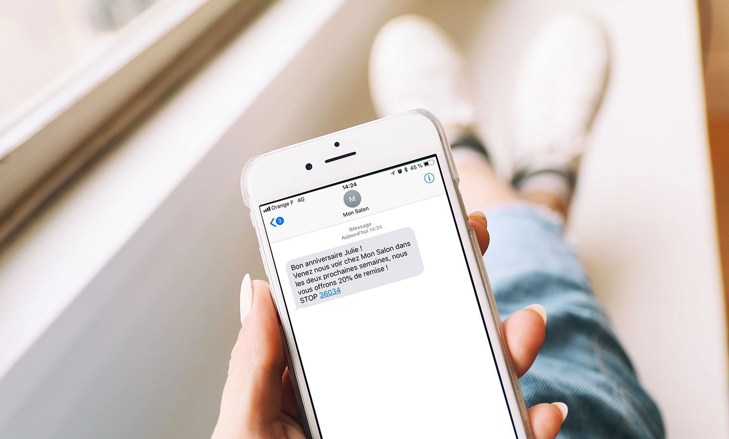 Application iphone fichier client