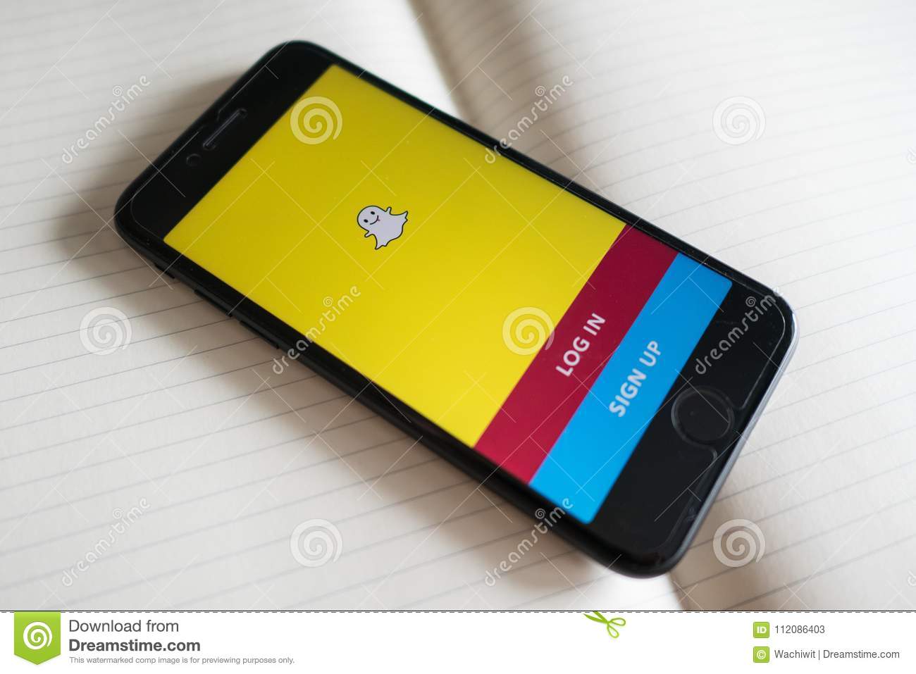 Snapchat application iphone
