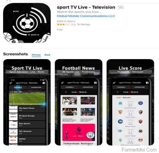 Application iphone gratuite pour sport