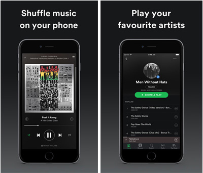Iphone 5c application musique