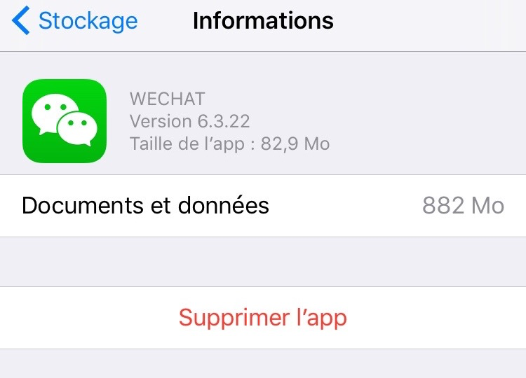 Iphone 6 supprimer application