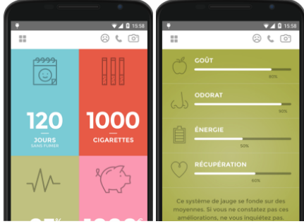 Application arreter de fumer iphone