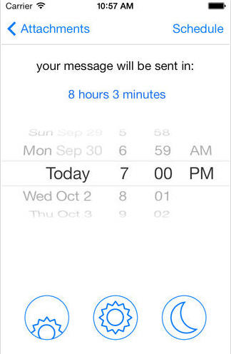 Application sms programmé iphone