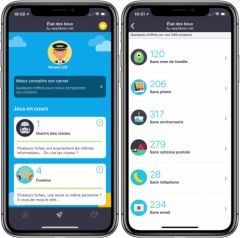 Application gestion contacts iphone