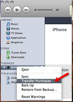 Comment transferer application iphone vers itunes
